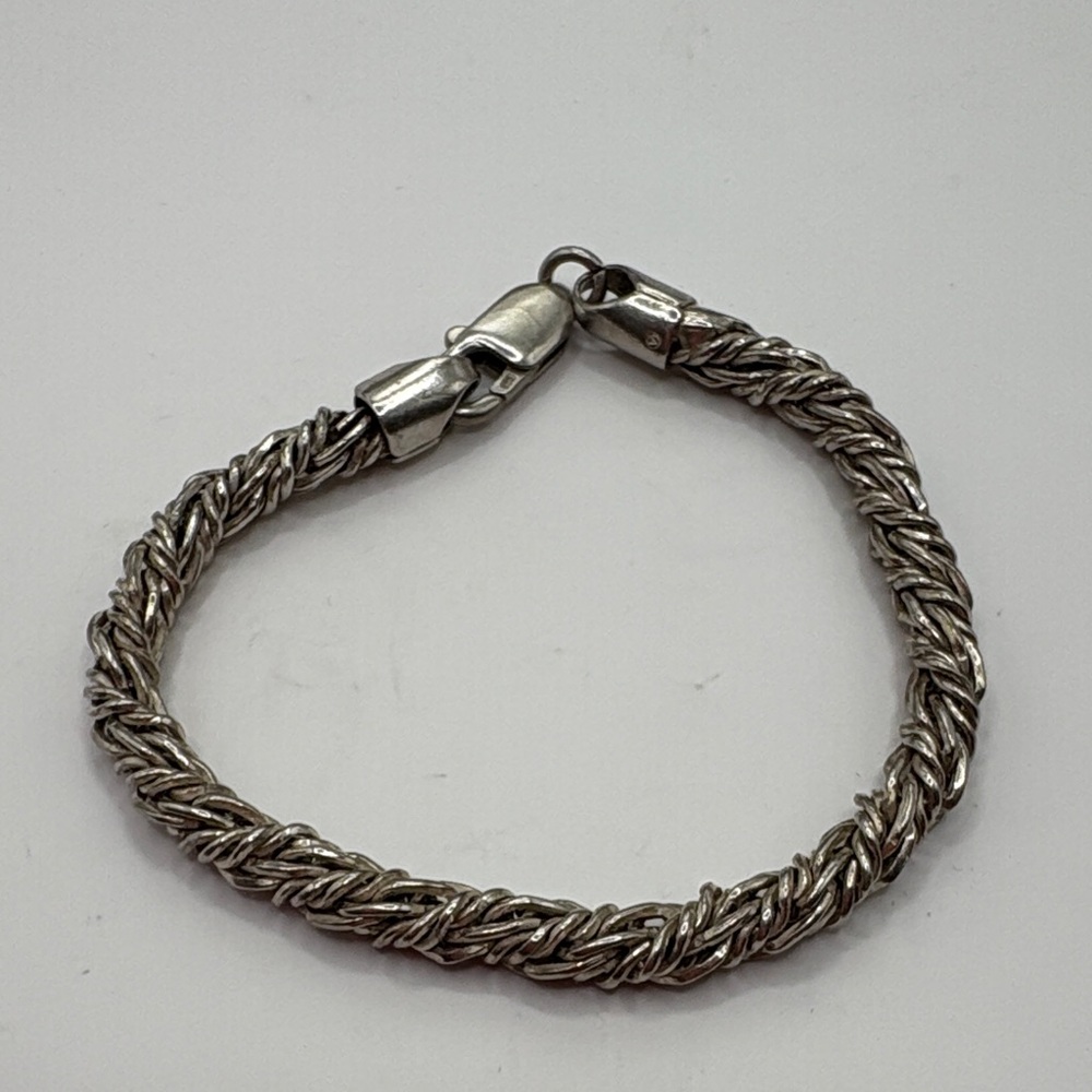 Silver Braided Bracelet